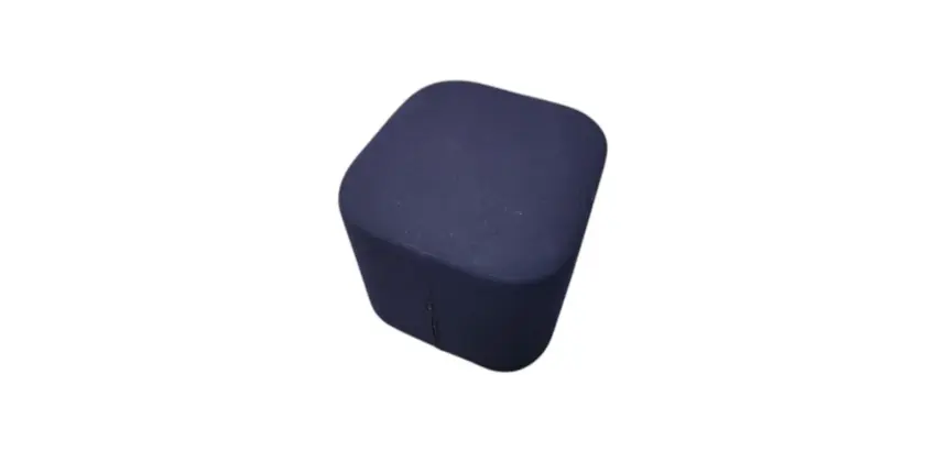Pouf Softline LINZI bleu marine carré - Reconditionné