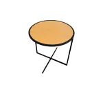 Table basse Viccarbe LINZI bois/noir ronde - Reconditionné
