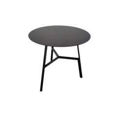 Table basse LINZI ronde noir H45 - Reconditionné