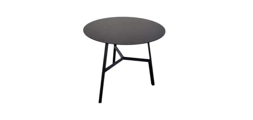 Table basse LINZI ronde noir H45 - Reconditionné