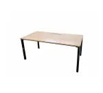 Bureau Individuel Steelcase ORACLE 2 160x80cm Bois/Noir - Reconditionné