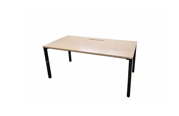 Bureau Individuel Steelcase ORACLE 2 160x80cm Bois/Noir - Reconditionné