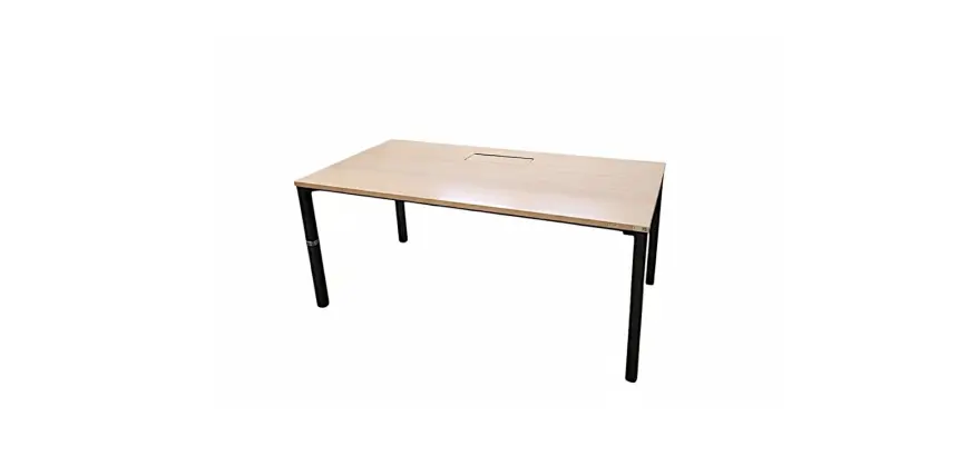 Bureau Individuel Steelcase ORACLE 2 160x80cm Bois/Noir - Reconditionné