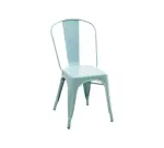 Chaise en fer UHS bleu clair - Reconditionné