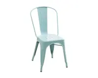 Chaise en fer UHS bleu clair - Reconditionné