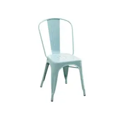 Chaise en fer UHS bleu clair - Reconditionné