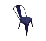 Chaise en fer UHS bleu marine - Reconditionné