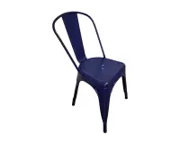 Chaise en fer UHS bleu marine - Reconditionné