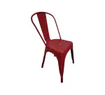 Chaise en fer UHS rouge - Reconditionné