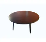 Table ronde noire, D.150 cm DESIR 10 - Reconditionné