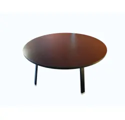 Table ronde noire, D.150 cm DESIR 10 - Reconditionné