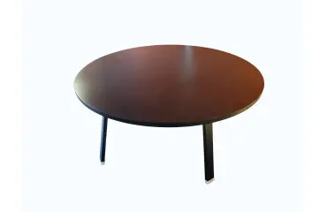 Table ronde noire, D.150 cm DESIR 10 - Reconditionné