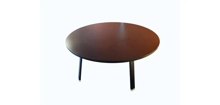 Table ronde noire, D.150 cm DESIR 10 - Reconditionné