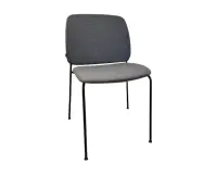 Chaise de réunion Akaba grise DESIR 9 - Reconditionné
