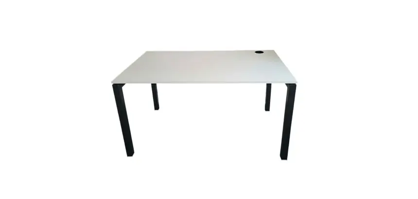 Bureau individuel Aléa Blanc 140x80cm DESIR 9 - Reconditionné