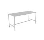 Table mi-haute métallique Gris Clair SPASKA - Reconditionné