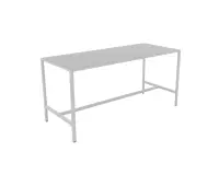 Table mi-haute métallique Gris Clair SPASKA - Reconditionné