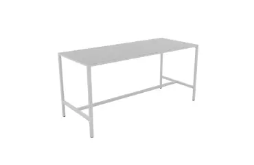 Table mi-haute métallique Gris Clair SPASKA - Reconditionné
