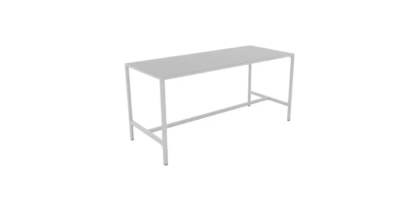 Table mi-haute métallique Gris Clair SPASKA - Reconditionné