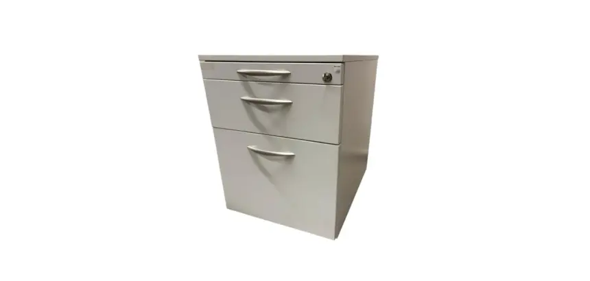 Caisson mobile blanc 2 Tiroirs+ Plumier RECEP 3 - Reconditionné
