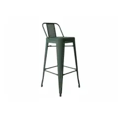 Tabouret haut vert Tolix PHILIPPE - Reconditionné