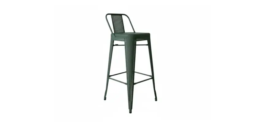 Tabouret haut vert Tolix PHILIPPE - Reconditionné