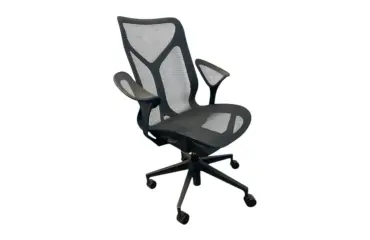 Siège Herman Miller COSM bleu accoudoirs fixes - Reconditionné