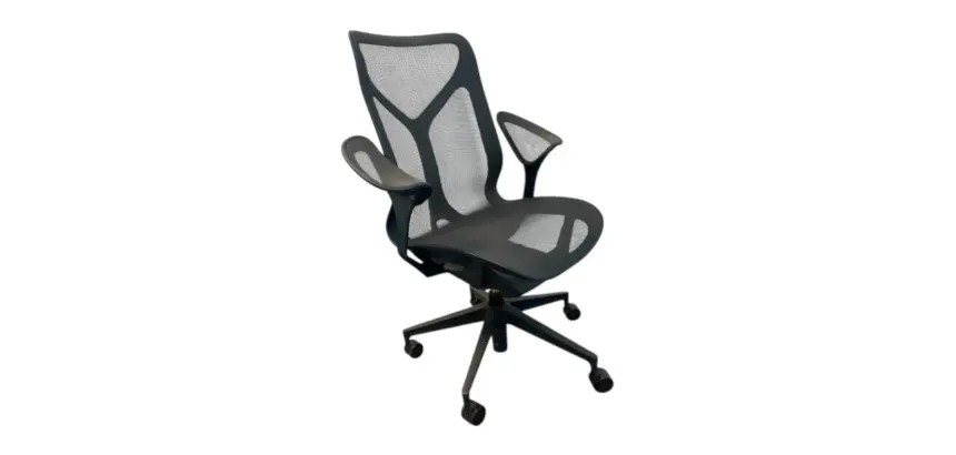 Siège Herman Miller COSM bleu accoudoirs fixes - Reconditionné