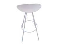 Tabouret haut blanc SHIRLEY - Reconditionné