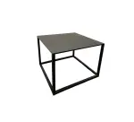 Table basse carrée noire métal 50x50 H36 MANON - Reconditionné