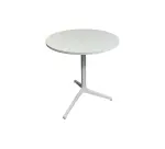 Table cafétéria ronde diamètre 70 H75 Blanc-Blanc MANON - Reconditionné