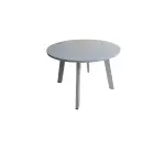 Table de réunion ronde D.110 cm blanche MANON - Reconditionné