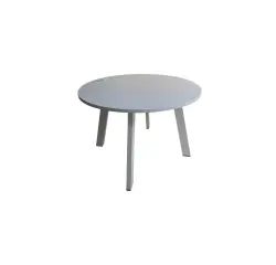Table de réunion ronde D.110 cm blanche MANON - Reconditionné