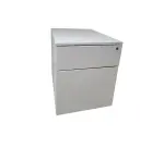 Caisson Steelcase 2 tiroirs avec clef, Blanc 42x60 H52 MANON - Reconditionné