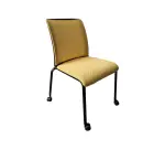 Chaise de réunion à roulettes Steelcase BRICE jaune - Reconditionné