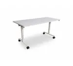 Table rabattable DESIR 11 140x60 blanche - Reconditionné