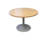 Table ronde D.110 cm Bois/gris Alu EUROPE - Reconditionné