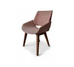 Chaise Monk rose chiné WORA - Reconditionné