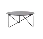 Table basse noire en bois WORA - Reconditionné