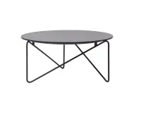 Table basse noire en bois WORA - Reconditionné
