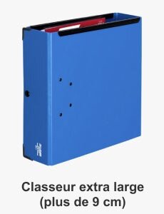 classeur extra large dos plus de 9 cm