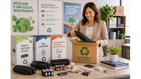 Toner, cartucce e materiali esausti
Una gestione più semplice e responsabile per l'ufficio