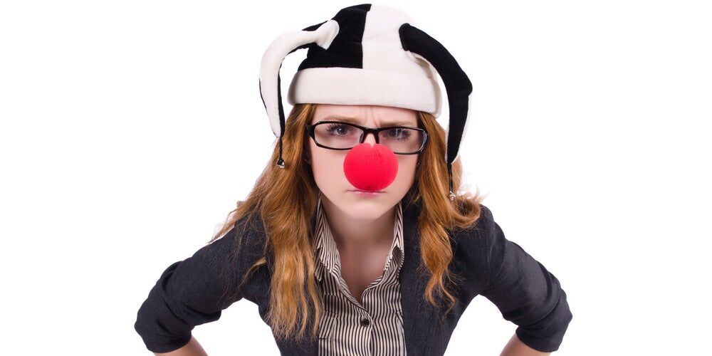 Donna Vestita da pagliaccio