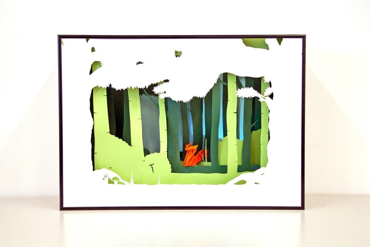 quadro di carta