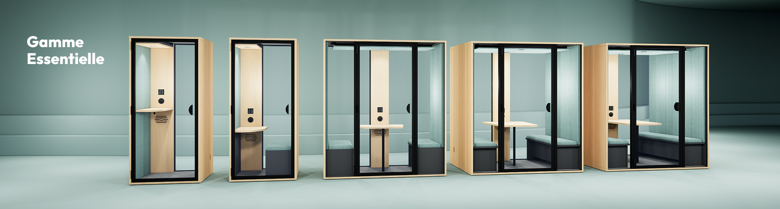 Cabines acoustiques gamme Essentielle