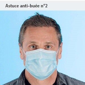 Masque de protection avec barrette nasale antibuée