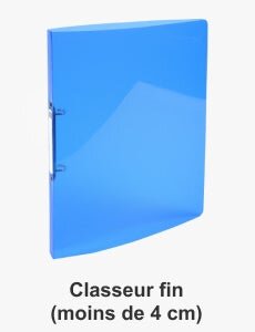 classeur fin dos 15 mm