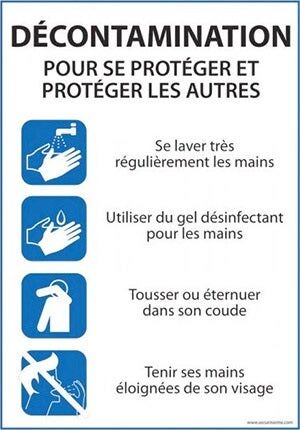Installer des panneaux signalétiques sur les gestes barrières