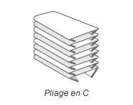 essui-mains paquets pliés en C