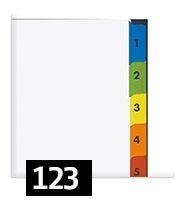 intercalaires numérotés